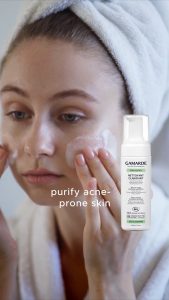 GAMARDE SEBO CONTROL Organic Oil Control Face Foaming Cleanser 160ml Purify & Balance Acne & Oily Skin (NETTOYANT CLARIFIANT)