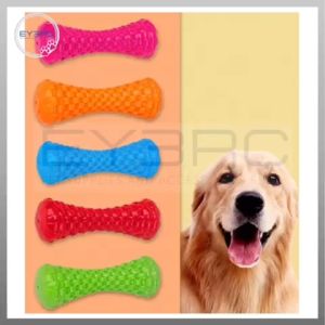 High Quality Rubber Dumbbell Design Chewing Toy for Dogs