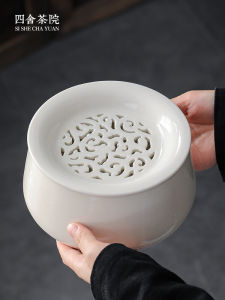 Bộ Phụ Kiện Trà Gốm Sứ Cỡ Lớn Có Nắp Cho Gia Đình Bộ Dụng Cụ Pha Trà Kung Fu Túi Đựng Trà Rác Bồn Rửa Nước