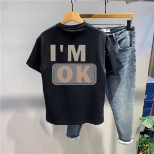 Áo Thun Cotton Cổ Tròn Tay Ngắn Dáng Ôm Mùa Hè Cho Cặp Đôi Thanh Thiếu Niên Thời Trang Mỹ Phong Cách Hip Hop Chất Lượng Cao