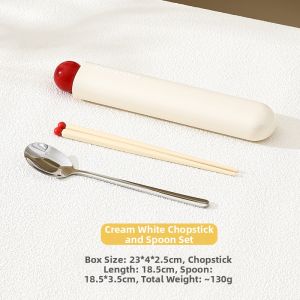Portable Chopsticks and Spoon Set with Carrying Case