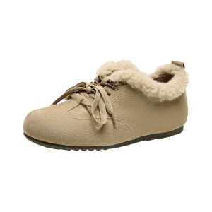 Josiny | Winter Retro Fur Lined Warm Cotton Shoes