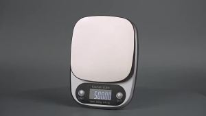 10kg Kitchen Scale Digital Kitchen Scale with Tare Function Electronic Jewelry Food Baking Scale LCD Display Stainless Steel