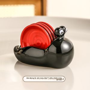 Mr.Snail | Dĩa Nhúng Hình Thú Đáng Yêu có Tay Cầm