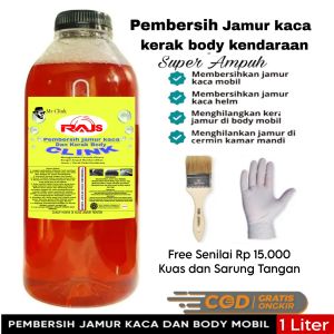 Pembersih jamur kaca dan Kerak body mobil super ampuh mr RAJS Clink