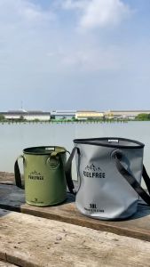 ถังน้ำพับได้ แบบพกพา เป้าหมาย: ผ้ากันน้ำ FEELFREE FOLDABLE WASH BASIN 10L