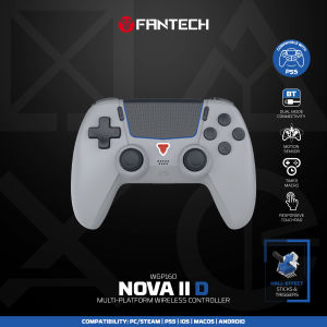 Fantech | FANTECH NOVA IID WGP16D BT Wireless Gaming Controller For PS5/PC/iOS/Android Gamepad With Turbo Dual Sense Vibrate Hall Joystick