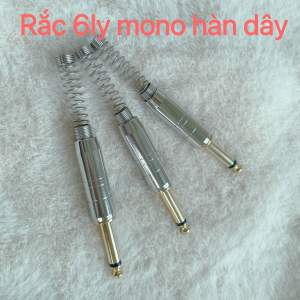 [Giá 2chiếc] Rắc 6ly lò xo hợp kim mạ niken -Kết nối âmly  mixer  máy tính...Loại đẹp .