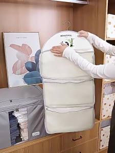 Multi-Layer Hanging Storage Bag for Socks Underwear Home Clothes Net Pocket Wall-Mounted Closet Organizer Dorm Room Organization