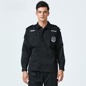 NUDO | Neng Shield Security Uniform Long Sleeve Spring Autumn Set Mens Property Special Training Shirt Polyester Cotton Blend