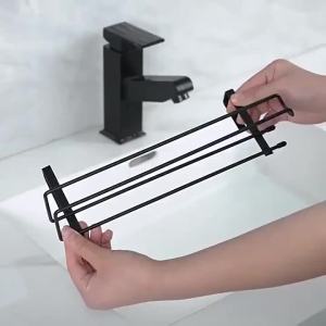 Giá Đỡ Giấy Cuộn Nhà Bếp Bằng Thép Không Gỉ Giá Treo Khăn Lười Susan Treo Tường Chống Gỉ Lưu Trữ Giấy Vệ Sinh Free Punch