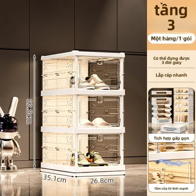MEIZHUFU | Tủ Đựng Giày Trong Suốt Gấp Gọn