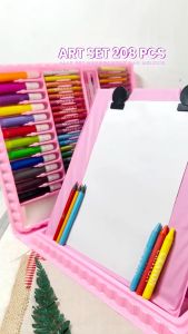 Set Crayon 208 150 PC / Krayon Mewarna Alat Menggambar dan Mewarnai Anak