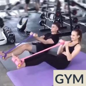 Dây kéo tập YogaGym đàn hồi 4 ống cao su tập thể dục tập gym tại nhà