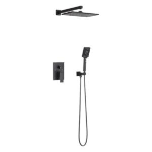 BANGPU | Wall-Mounted Large Shower Head Black Dual-Function Faucet