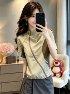 V.C.I | European Design Quick-dry Mandarin Collar T-shirt Women Summer