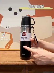 กระติกน้ำสแตนเลส เก็บความร้อน-ความเย็น raiser% ขนาด800มล กระบอกน้ำร้อน 12ชั่วโมง