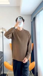 Áo thun nam dài tay kiểu dáng Hàn Quốc vải nỉ cao cấp mềm mại co giãn KJ Vua Quần Jeans