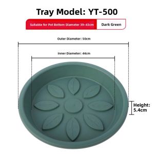 MONLEYTA | Thick Resin Plastic Flower Pot Tray Water Collection Base Plant Holder Stand Potted Plant Tray Flower Stand Base Support