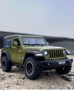 LEO 1:32 JEEP Wrangler Rubicon Diecast โมเดล รถอัลลอยด์รถยนต์ของเล่นคอลเลกชันของขวัญสําหรับเด็กชายสาว ของเล่นเด็ก