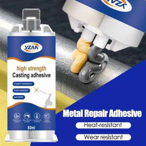 50ml Cold Welding Glue Extra Strong Glue Metal Repair Adhesive Heat Resistance High Temperature Magic Plastic Industrial Repair Agent Sealant Includes mixing tools.