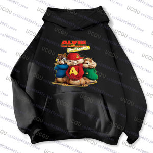 Alvin and The Chipmunks 2026 Fashion Hooded Sweatshirt Women Mens Hoody Alvin Chipmunk Halloween Costume Cotton Kids Pullover