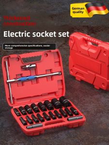 MUJUEAO | Electric High-Precision German Craftsmanship Socket Set Large Medium Small Hexagonal