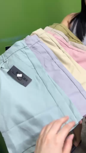 Plain Mens KVM Shorts Stretch Waist Fashion Colored Short 24501#