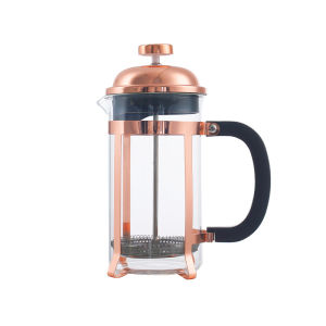 Dụng Cụ Pha Cà Phê và Trà French Press Lọc Mịn bằng Thép Không Gỉ có Kính