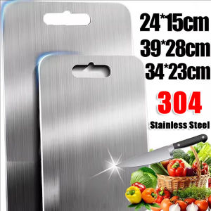 เขียงครัว / เขียงสแตนเลสพรีเมียม / เขียงแขวนสองด้านหนา / เขียงสำหรับเครื่องมือทำครัว