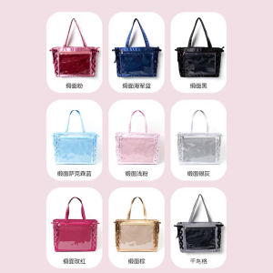Shanghai Pop-Up Store WEGO Ribbon Pain Bag Anime Snack Size Commuter S Bag Womens Cartoon Soft PU Candy Color Casual Bag