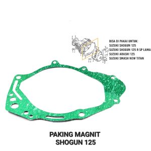 Paking Magnit Shogun 125 - Packing Peking Gasket Block Blok Magnet Cover Crankcase Rengkes Kiri Suzuki Shogun 125R SP Axelo Arashi