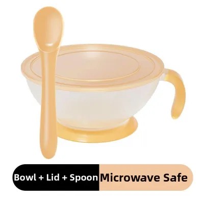 SHENGBEIQI | Baby Safe Feeding Bowl and Spoon Set For Hot and Cold Foods