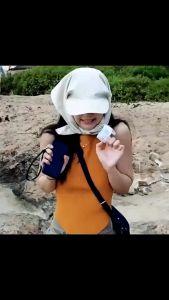 Mũ trùm chống nắng cao cấp nhanh khô Mũ lưỡi trai phong cách Jennie Hàn Quốc cho nữ dây đeo cổ Nón rộng vành Olivia MLT040