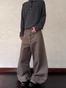 Quần Dài Nam Rộng Rãi Phong Cách Mỹ Cổ Điển Quần Dài Công Sở Phong Cách Retro Quần Ống Rộng Thường Ngày Cho Nam Và Nữ