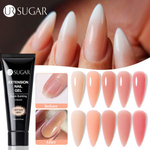 UR SUGAR 15ml 12Colors Nail Extension Gel Soak Off UV LED White Clear Nude Gel Nail UV Polish UV Construction Gel