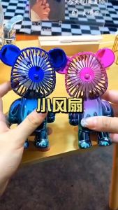 Kipas Angin Mini Portable Beruang GRADASI Lucu USB Charge Fan 3-Speed MINI FAN BEAR