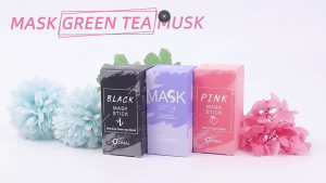 AMPUH !! Masker Wajah Roll On Pereda Jerawat / Green Tea Eggplant Clay Mask Stick Extract Terong