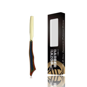other | Thinning Razor Wooden Handle Straight Salon Hairdressing Razor Manual Razor Stick Hair Cutter Barber Hair Cutting Knife Thinner