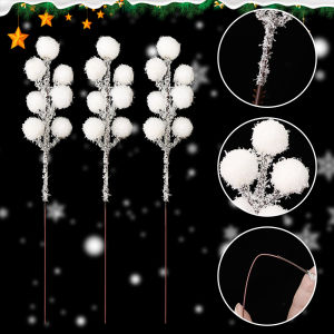 【On Sale】20Pcs Artificial Berry White Cherry Christmas Mini Fake Berries Simulation Beads Wreaths DIY Wedding Xmas Decoration