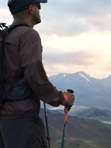 Naturehike Trekking Pole Lightweight Hiking Trekking Pole Carbon Fiber Pole Outdoor 3-section Telescopic Walking Sticks Men Women