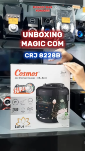 COSMOS CRJ8228B Rice Cooker 3in1 Kapasitas 2 Liter Motif Bunga Lotus Bergaransi Resmi