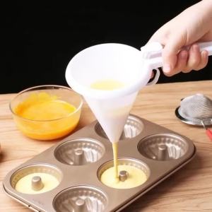 Phễu Làm Bánh Cầm Tay Có Thể Điều Chỉnh Thân Thiện Với Môi Trường Bằng Nhựa Dùng Để Phết Kem Bột Sô Cô La Chất Lỏng Cho Khuôn Bánh Ngọt Bánh Quy Bánh Cupcake Bánh Kếp