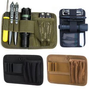 Modular Hook Loop Panel EDC OrganizerInner Separation Pouch for Hunting Cambing Accessories Utility Tools Organizer Board