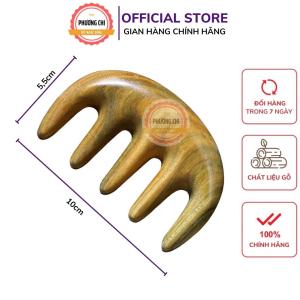 Lược 5 răng dày đẹp bằng gỗ thơm dùng massage ấn huyệt giúp lưu thông khí khuyết - Mỹ Nghệ Phương Chi