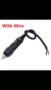 Đầu Nối Tẩu Đực Trên Ôtô 12V-24V 15A 180W Có Sẵn Jack Cắm Tẩu Máy Bơm Máy Hút Bụi Ô Tô (Loại Tốt)