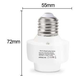 Tuya E26 E27 Bulb Socket Smart Life Devices WiFi Lamp Holder Timer Switch Compatible Alexa and Google Home