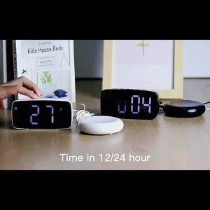 Super Loud Vibrating Alarm Clock with Bed Shaker Multifunctional Dual USB for Heavy Sleeper Deaf Hard of Hearing Snooze
