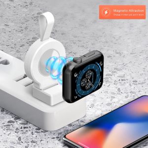 For Apple Watch Charger iWatch USB Wireless Charger Portable Cordless Magnetic Charger Travel Charger for Apple Watch Ultra Series 8 7 SE2 SE 6 5 4 3 2 1 No Cable Charger