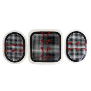 แผ่นเจลกระตุ้นกล้ามเนื้อไฟฟ้า 3 ชิ้น/ชุด สำหรับเข็มขัดกระชับสัดส่วน แผ่นแปะกระชับหน้าท้อง เครื่องนวดกระชับกล้ามเนื้อหน้าท้อง